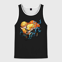 Майка-безрукавка мужская Зеницу Дыхание грома, цвет: 3D-белый