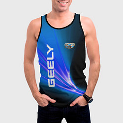 Майка-безрукавка мужская Geely Automobile, цвет: 3D-черный — фото 2