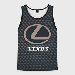 Майка-безрукавка мужская LEXUS Lexus - Карбон, цвет: 3D-черный