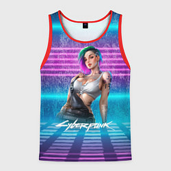 Мужская майка без рукавов Judy 18 Джуди Cyberpunk2077