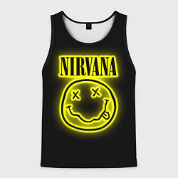 Майка-безрукавка мужская NIRVANA неон, цвет: 3D-черный