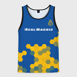 Майка-безрукавка мужская РЕАЛ МАДРИД Real Madrid Графика, цвет: 3D-черный