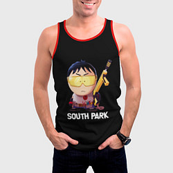 Майка-безрукавка мужская Южный парк - South Park, цвет: 3D-красный — фото 2