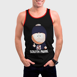 Майка-безрукавка мужская South Park - мультфильм Южный парк, цвет: 3D-красный — фото 2