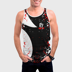 Майка-безрукавка мужская Free Fire брызги, цвет: 3D-белый — фото 2