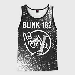 Майка-безрукавка мужская Blink 182 КОТ Спрей, цвет: 3D-черный