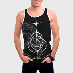 Майка-безрукавка мужская КОЛЬЦА ЭЛДЕНА, цвет: 3D-белый — фото 2