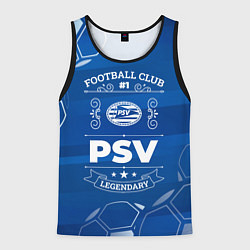 Майка-безрукавка мужская PSV FC 1, цвет: 3D-черный