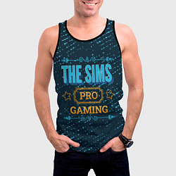 Майка-безрукавка мужская The Sims Gaming PRO, цвет: 3D-черный — фото 2