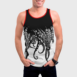 Майка-безрукавка мужская В щупальцах осьминога, цвет: 3D-красный — фото 2