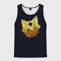 Майка-безрукавка мужская Sky Кошачья Маска, цвет: 3D-черный