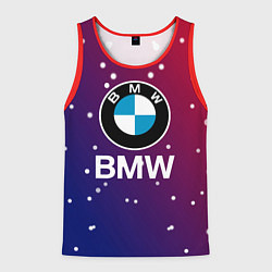 Майка-безрукавка мужская BMW Градиент Краска, цвет: 3D-красный