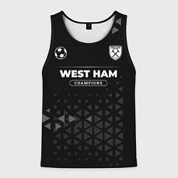 Майка-безрукавка мужская West Ham Champions Uniform, цвет: 3D-черный