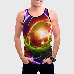 Майка-безрукавка мужская Галактическое звёздное пространство Galactic Star, цвет: 3D-черный — фото 2