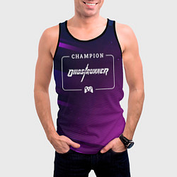 Майка-безрукавка мужская Ghostrunner Gaming Champion: рамка с лого и джойст, цвет: 3D-черный — фото 2