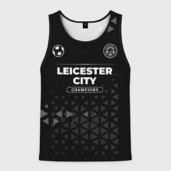 Майка-безрукавка мужская Leicester City Champions Uniform, цвет: 3D-черный