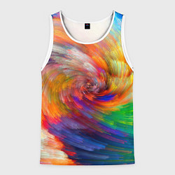 Мужская майка без рукавов MULTICOLORED SWIRLS