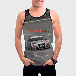 Майка-безрукавка мужская Audi Sport Racing Team Short Track Car Racing Авто, цвет: 3D-черный — фото 2