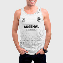 Майка-безрукавка мужская Arsenal Champions Униформа, цвет: 3D-белый — фото 2
