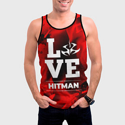 Майка-безрукавка мужская Hitman Love Классика, цвет: 3D-черный — фото 2