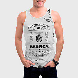 Майка-безрукавка мужская Benfica Football Club Number 1 Legendary, цвет: 3D-белый — фото 2