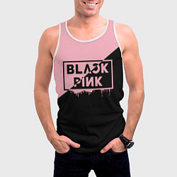 Майка-безрукавка мужская BLACKPINK BIG LOGO, цвет: 3D-белый — фото 2