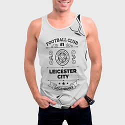 Майка-безрукавка мужская Leicester City Football Club Number 1 Legendary, цвет: 3D-белый — фото 2