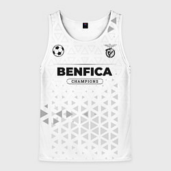 Майка-безрукавка мужская Benfica Champions Униформа, цвет: 3D-белый