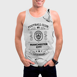 Майка-безрукавка мужская Manchester City Football Club Number 1 Legendary, цвет: 3D-белый — фото 2