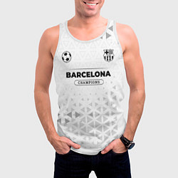 Майка-безрукавка мужская Barcelona Champions Униформа, цвет: 3D-белый — фото 2