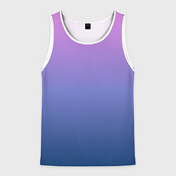 Мужская майка без рукавов PINK-BLUE GRADIENT ГРАДИЕНТ