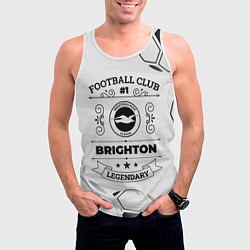 Майка-безрукавка мужская Brighton Football Club Number 1 Legendary, цвет: 3D-белый — фото 2