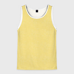 Мужская майка без рукавов Текстурированный лимонно-желтый однотонный