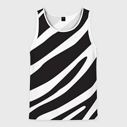 Мужская майка без рукавов Анималистичный рисунок зебра