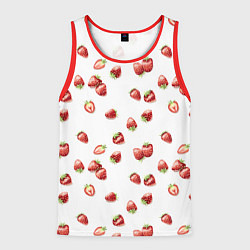 Мужская майка без рукавов Клубничка, паттерн