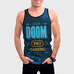 Майка-безрукавка мужская Игра Doom: pro gaming, цвет: 3D-черный — фото 2