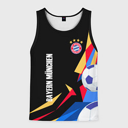Майка-безрукавка мужская Bayern munchen Sport - цветные геометрии, цвет: 3D-черный