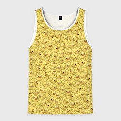 Мужская майка без рукавов Утиный принт