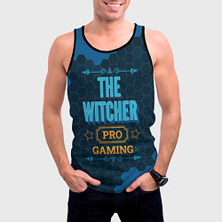 Майка-безрукавка мужская Игра The Witcher: pro gaming, цвет: 3D-черный — фото 2