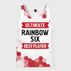 Майка-безрукавка мужская Rainbow Six: Best Player Ultimate, цвет: 3D-белый