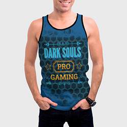 Майка-безрукавка мужская Игра Dark Souls: pro gaming, цвет: 3D-черный — фото 2