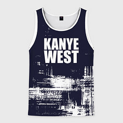 Мужская майка без рукавов Kanye west - краска