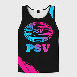Майка-безрукавка мужская PSV - neon gradient, цвет: 3D-черный
