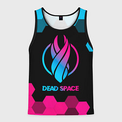 Майка-безрукавка мужская Dead Space - neon gradient, цвет: 3D-черный