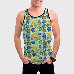 Майка-безрукавка мужская Stardew Valley pattern, цвет: 3D-черный — фото 2