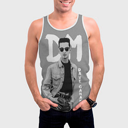 Майка-безрукавка мужская Dave Gahan - Depeche Mode, цвет: 3D-белый — фото 2
