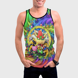 Майка-безрукавка мужская Mario Party - Team of heroes, цвет: 3D-черный — фото 2