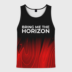 Мужская майка без рукавов Bring Me the Horizon red plasma