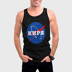 Майка-безрукавка мужская Киря Наса космос, цвет: 3D-черный — фото 2
