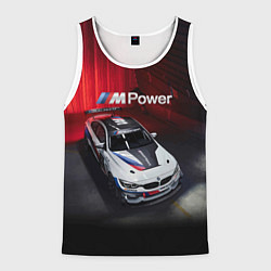 Майка-безрукавка мужская BMW M4 GT4 - Motorsport, цвет: 3D-белый